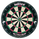 Unicorn Striker, Classic, and Contender Bristle Steel Tip Dartboard Models - Recreational-Quality Bristle Dartboard - Rotatable Metal Number Ring - Slim Wire Fasteners to Reduce Bounce Outs