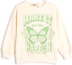 Unicorn Sweatshirt Uzun Kollu Bisiklet Yaka Baskılı