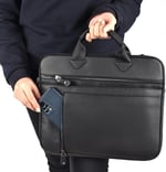 Unisex 13.3 İnç Deri Evrak El ve Omuz Çantası 8683255013364