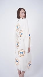Unisex Boho Plaj Kıyafeti Kimono