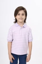 Unisex Çocuk Çizgili Tişört - Seçenekler: 2 Yıl, 3 Yıl, 4 Yıl, 5 Yıl, 6 Yıl