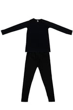 Unisex Çocuk Siyah Termal Alt Üst Takım D135-d136 (siyah / 5-7 Yaş)