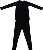 Unisex Çocuk Siyah Termal Alt Üst Takım D135-d136
