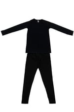 Unisex Çocuk Siyah Termal Alt Üst Takım D135-d136 (siyah / 8-10 Yaş)