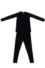 Unisex Çocuk Siyah Termal Alt Üst Takım D135-d136 (siyah / 5-7 Yaş)