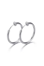 Unisex Gümüş Cerrahi Çelik Deliksiz Fake Piercing Tragus Helix Küpe