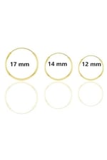 Unisex Gümüş Klasik Halka Paslanmaz Çelik Küpe Set (6 adet)