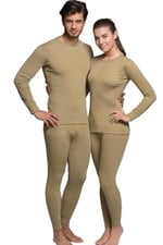 Unisex Haki Active Yetişkin Termal İçlik Takım