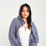 Unisex Kapüşonlu Uzun Müslin Bornoz, Kapşonlu Bornoz, Müslin Kadın Bornoz, Kadın Müslin Bornoz, Plaj Bornozu, Müslin Erkek Bornoz, Yumuşak, Hafif, Şık Ev ve Plaj Bornozu