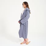 Unisex Kapüşonlu Uzun Müslin Bornoz, Kapşonlu Bornoz, Müslin Kadın Bornoz, Kadın Müslin Bornoz, Plaj Bornozu, Müslin Erkek Bornoz, Yumuşak, Hafif, Şık Ev ve Plaj Bornozu