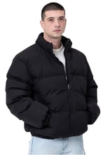 Unisex Yağmur ve Rüzgar Geçirmez Bomber Oversize Mont | Su İtici, Fermuarlı, Astarlı, Lastikli Bel - Zeno-01