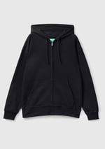United Colors of Benetton 3J68U5001 Kapüşonlu Fermuarlı Erkek Sweatshirt
