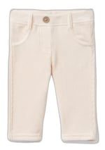 United Colors of Benetton Arka Cebi Tavşan İşlemeli Sahte Cepli Pantolon Kot Pantolon Bebek