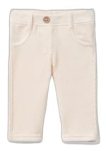 United Colors of Benetton Arka Cebi Tavşan İşlemeli Sahte Cepli Pantolon Kot Pantolon Bebek