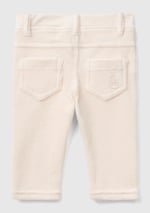 United Colors of Benetton Arka Cebi Tavşan İşlemeli Sahte Cepli Pantolon Kot Pantolon Bebek