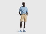 United Colors of Benetton Bağcıklı Keten Bermuda Şort Erkek