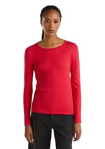 United Colors of Benetton Basic Bisiklet Yaka Uzun Kollu T-Shirt T-Shirt Kadın