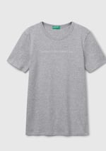 United Colors of Benetton Benetton Yazılı Basic Tshirt T-Shirt Kadın