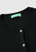 United Colors of Benetton Bisiklet Yaka Merino Hırka Hırka Kadın