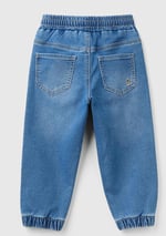 United Colors Of Benetton Erkek Çocuk Arka Cebi Logolu Lastik Paça Ağartılmış Denim Pantolon - Seçenekler: 4-5 Yıl, 12-18 Ay, 18-24 Ay