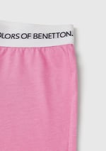 United Colors of Benetton Erkek Çocuk Pembe Logo Şeritli T-Shirt - Jogger Takım