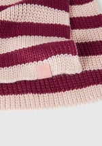 United Colors of Benetton Erkek Çocuk Ekru-Lila Logo Etiketli Renk Bloklu Atkı, 7-8 Yaş, 225A1370QU014, Ekru-Lila, Erkek Çocuklar