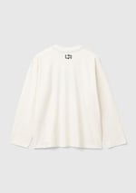 United Colors of Benetton Erkek Çocuk Ekru 3 Boyutlu Efektli Çok Renkli Baskılı Uzun Kollu T-Shirt