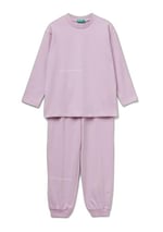 United Colors Of Benetton Erkek Çocuk Logolu Düz Renk Pijama Takımı - Seçenekler: 7-8 Yıl, 18-24 Ay
