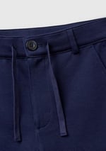 United Colors of Benetton Erkek Çocuk Lacivert Büzgü İpli Düğmeli Arka Cebi Biyeli Bermuda Şort