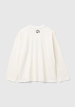 United Colors of Benetton Erkek Çocuk Ekru 3 Boyutlu Efektli Çok Renkli Baskılı Uzun Kollu T-Shirt