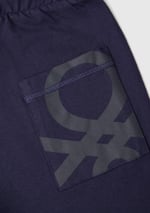 United Colors of Benetton Erkek Çocuk Benetton Logo Bermuda Penye Şort