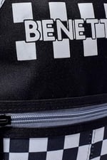 United Colors of Benetton Erkek Çocuk Anaokul Tekerlekli Çanta Seti BNT798320 Siyah-Beyaz STD