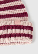 United Colors of Benetton Erkek Çocuk Ekru-Lila Logo Etiketli Renk Bloklu Bere, 225A1370QA015