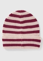 United Colors of Benetton Erkek Çocuk Ekru-Lila Logo Etiketli Renk Bloklu Bere, 225A1370QA015