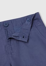United Colors of Benetton Erkek Çocuk Lacivert Paçası Kıvrılmış Regular Fit Bermuda Şort