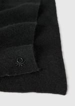 United Colors Of Benetton Erkek Çocuk Yün Ve Viskoz Karışımlı Logo Nakışlı Atkı