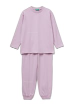 United Colors Of Benetton Erkek Çocuk Logolu Düz Renk Pijama Takımı - Seçenekler: 7-8 Yıl, 18-24 Ay