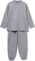 United Colors Of Benetton Erkek Çocuk Logolu Düz Renk Pijama Takımı - Seçenekler: 7-8 Yıl, 18-24 Ay