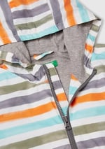United Colors of Benetton Erkek Çocuk Renkli Mix Tamamı Desenli Beli Lastikli Kapüşonlu Yağmurluk