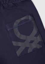 United Colors of Benetton Erkek Çocuk Benetton Logo Bermuda Penye Şort