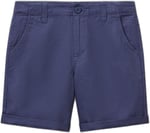 United Colors of Benetton Erkek Çocuk Lacivert Paçası Kıvrılmış Regular Fit Bermuda Şort