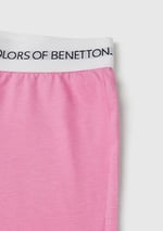 United Colors of Benetton Erkek Çocuk Pembe Logo Şeritli T-Shirt - Jogger Takım