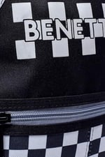 United Colors of Benetton Erkek Çocuk Anaokul Tekerlekli Çanta Seti BNT798320 Siyah-Beyaz STD