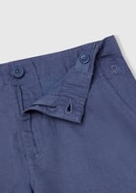 United Colors of Benetton Erkek Çocuk Lacivert Paçası Kıvrılmış Regular Fit Bermuda Şort, Lacivert, 10-11 Yaş