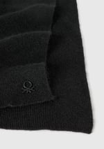 United Colors Of Benetton Erkek Çocuk Yün Ve Viskoz Karışımlı Logo Nakışlı Atkı