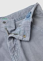United Colors of Benetton Erkek Çocuk Havacı Mavi Arka Cebi Logo İşlemeli 6 Cepli Oversize Pantolon