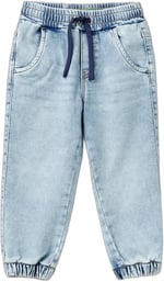 United Colors Of Benetton Erkek Çocuk Arka Cebi Logolu Lastik Paça Ağartılmış Denim Pantolon - Seçenekler: 4-5 Yıl, 12-18 Ay, 18-24 Ay