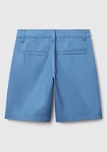 United Colors of Benetton Erkek Çocuk Beyaz Cepli Regular Fit Denim Bermuda Şort