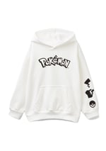 United Colors of Benetton Erkek Çocuk Pokemon Baskılı Önü Cepli Sweatshirt Sweatshirt