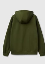 United Colors of Benetton Erkek%100 Pamuk Dar Kesim Fermuarlı Kapüşonlu Sweatshirt